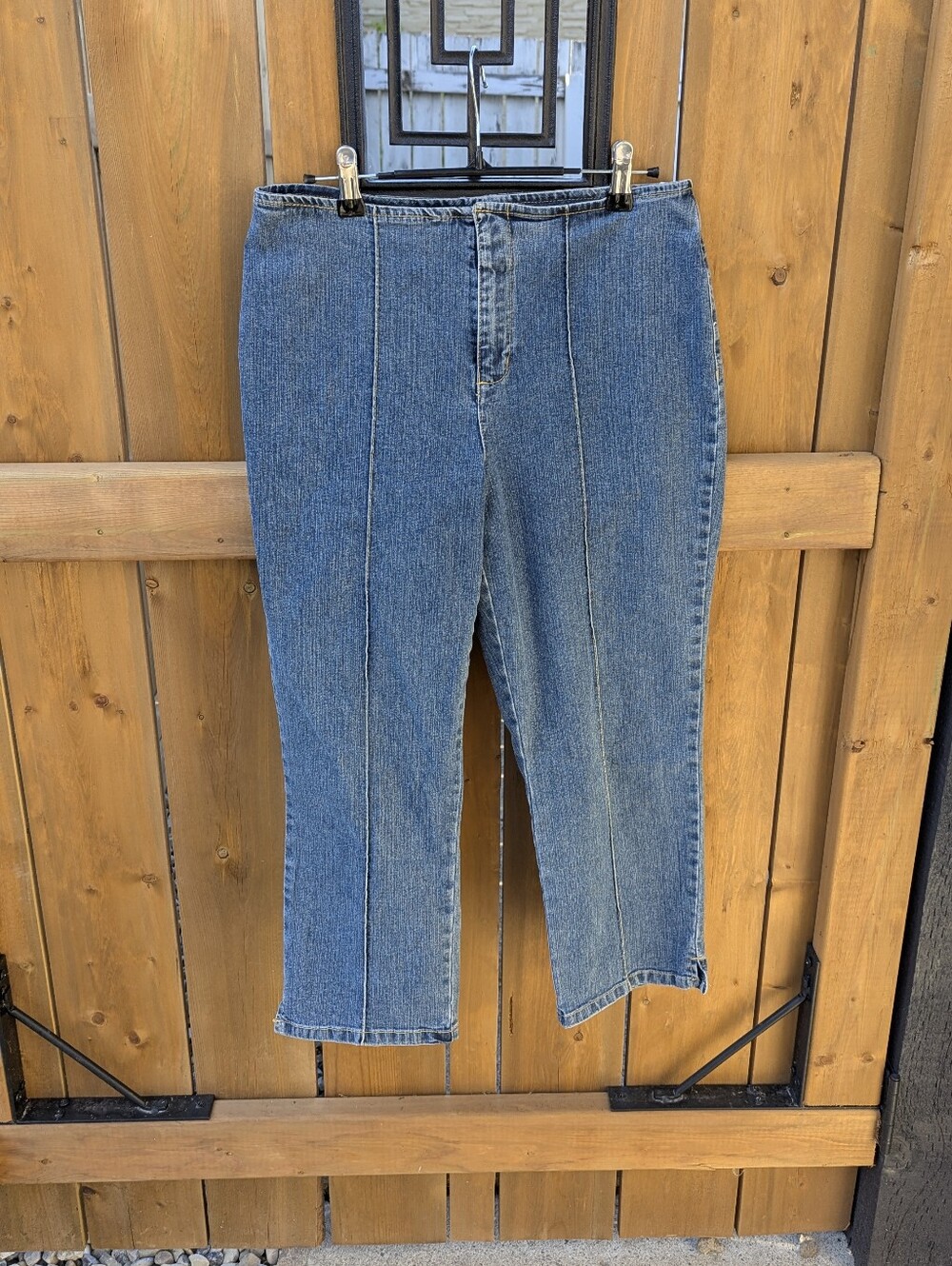 Gloria Vanderbilt Y2K Seamed Crop Jeans Capricore Pedal Pushers